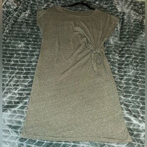 Green fitted tshirt dress